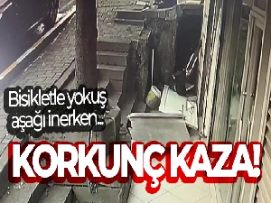 Yokuş aşağı indikleri bisikletle kaza yaptılar: 2 çocuk yaralandı