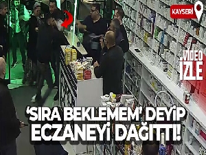 'Sıra beklemem' dedi, eczaneyi dağıttı