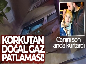 Bursa'da 5 katlı binanın 2. katında doğal gaz patlaması sonucu yangın çıktı