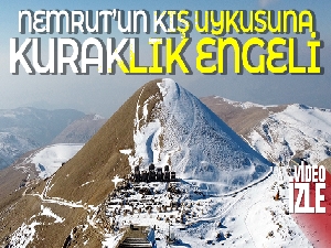 Nemrut'un kış uykusuna kuraklık engeli