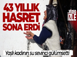43 yıldır hasret yaşadığı suya kavuştu, çocuklar gibi sevindi