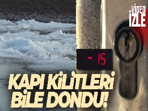 Kars eksi 15'i gördü, kapı kilitleri dondu