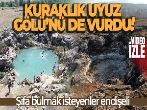 Kuraklık Uyuz Gölü'nü de vurdu