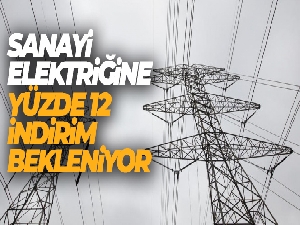 Sanayi elektriğine yüzde 12 indirim bekleniyor