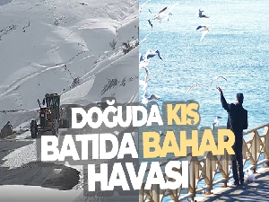 Doğuda kış, batıda yaz havası