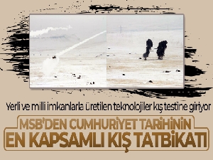 MSB'den Cumhuriyet tarihinin en kapsamlı kış tatbikatı: 'Kış Tatbikatı-2023'