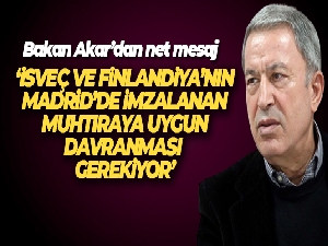 Bakan Hulusi Akar: 'Türkiye, makul, mantıklı ve istikrarlı bir dış politika izliyor'