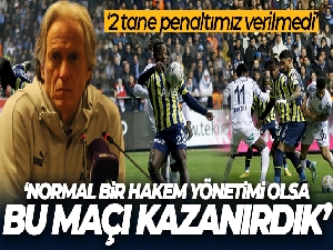 Jorge Jesus: 'Saha içinde Fenerbahçe kadar mağdur edilen bir takım görmedim'