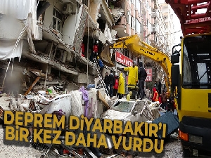 Deprem Diyarbakır'ı bir kez daha vurdu
