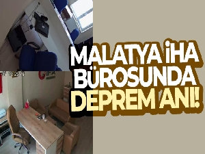 7,6 şiddetindeki deprem anı İHA kamerasına böyle yansıdı