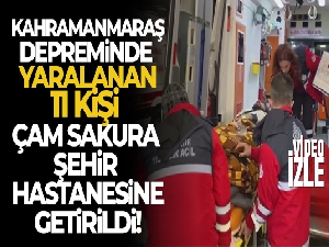Kahramanmaraş depreminde yaralanan 11 kişi İstanbul Başakşehir Çam ve Sakura Şehir Hastanesine getirildi