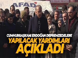 Cumhurbaşkanı Erdoğan deprem bölgesinde!
