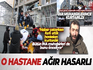 O hastane ağır hasarlı