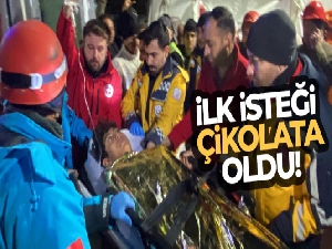 66 saat göçükte kalan gencin ilk isteği çikolata oldu