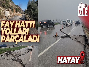 Fay hattı yolları parçaladı