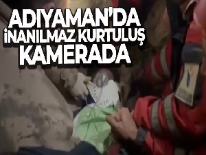 Adıyaman'da inanılmaz kurtuluş kamerada