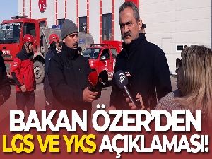 Bakan Özer'den LGS ve YKS açıklaması