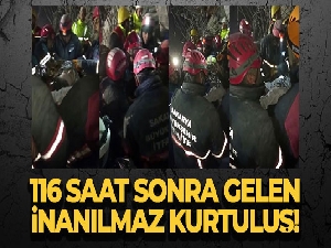 116 saat sonra gelen inanılmaz kurtuluş
