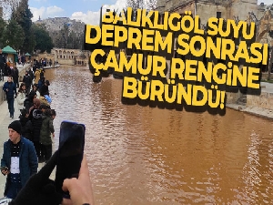 Balıklıgöl suyu deprem sonrası çamur rengine büründü