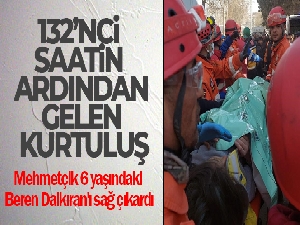 132'nci saatin ardından gelen umutlandırıcı kurtuluş