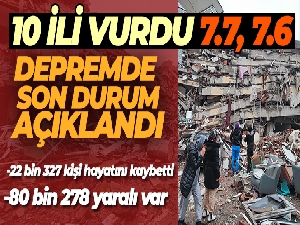 Bakan Koca depremde son durumu açıkladı: '22 bin 327 vatandaşımız hayatını kaybetti'