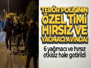 Terör polisinin özel timi hırsız ve yağmacı avında
