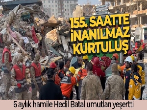 Hatay'da 155'inci saatte inanılmaz kurtuluş: 6 aylık hamile Hedil Batal umutları yeşertti