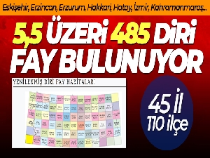 MTA yenilenmiş diri fay haritalarını yayınladı