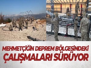 MSB: 'Pek çok noktada çadır kurma çalışmaları hummalı şekilde sürüyor'