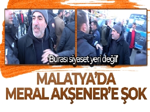 Malatya'da Meral Akşener'e şok