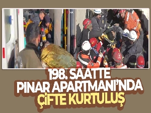 198. saatte Pınar Apartmanı'nda çifte kurtuluş...