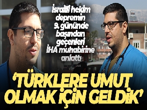 İsrailli hekim, enkazdan çıkarılan iki kardeşi hayata döndürdüğü anları mutluluk içinde anlattı