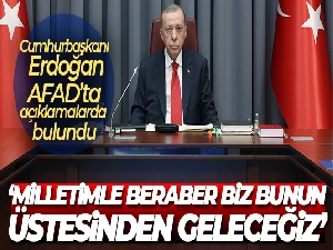 Cumhurbaşkanı Erdoğan: 'Milletimle beraber biz bunun üstesinden geleceğiz'