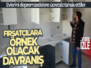 Fırsatçılara örnek olacak davranış, evlerini depremzedelere ücretsiz tahsis ettiler