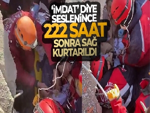 'İmdat' diye seslenince 222 saat sonra sağ kurtarıldı