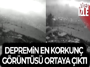 Depremin en dikkat çeken görüntüsü ortaya çıktı