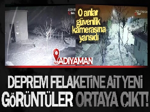 Deprem anına ait yeni görüntüler