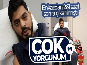 Enkazdan 261 saat sonra çıkarılan Mustafa Avcı, Mersin'e getirildi