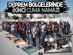 Deprem bölgelerinde ikinci cuma namazı