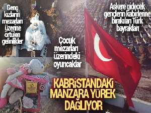 Depremde yakınlarını kaybeden aileler mezarlıklardan ayrılmıyor