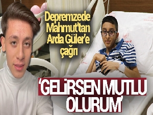 Depremzede Mahmut ziyaretine Arda Güler'i bekliyor