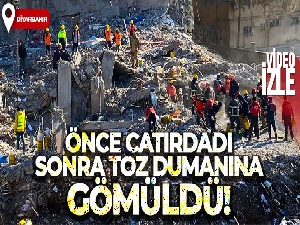 Serin-2 Apartmanı önce çatırdadı, sonra toz dumanına gömüldü