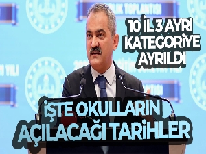 Bakan Özer açıkladı! İşte okulların açılacağı tarihler