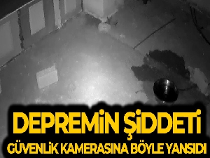 Hatay depremi güvenlik kamerasına böyle yansıdı