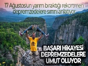 Enkaz altından su altına uzanan başarı hikayesi! Depremzedelere umut oluyor...