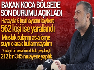 Bakan Koca: 'Musluk sularını asla içme suyu olarak kullanmayalım'