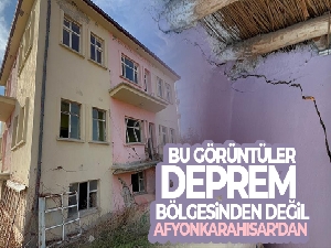 Bu görüntüler deprem bölgesindeki bir kentte değil, Afyonkarahisar'dan