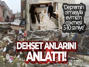 Sadece 5 saniyede çöken binada depremin kalanını enkaz altında yaşadılar