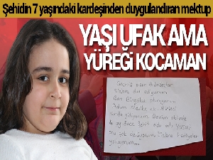 Şehit abisinin aldığı boyama takımı ve oyuncakları deprem bölgesine gönderdi