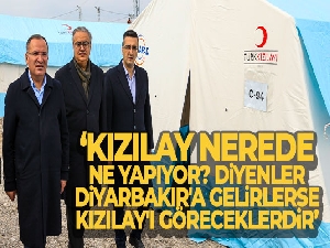 Bakan Bozdağ: 'Kızılay nerede, ne yapıyor? diyenler Diyarbakır'a gelirlerse Kızılay'ı göreceklerdir'